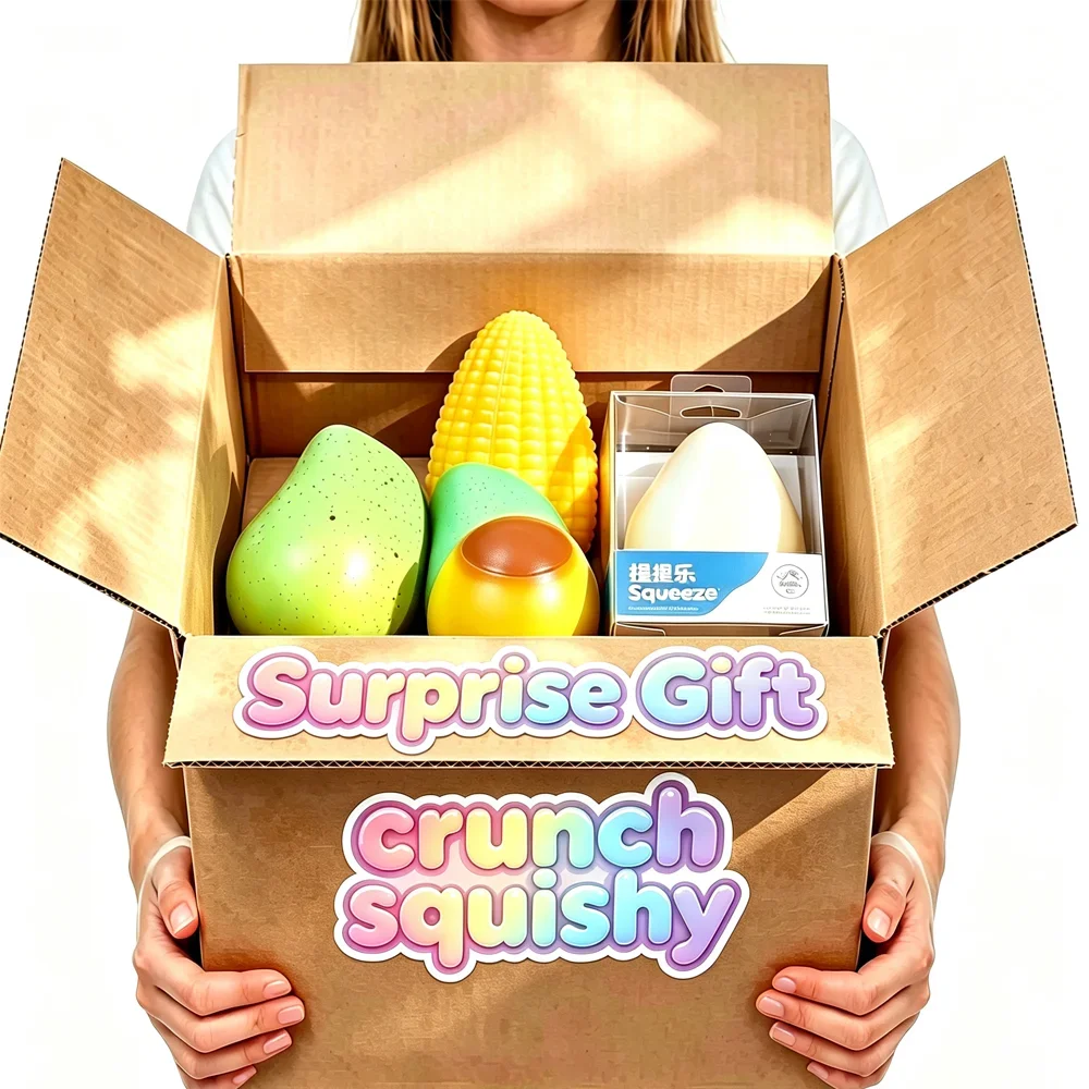 Novelty Gifts - Crunch Squishy Blind Box, Assorted Mango