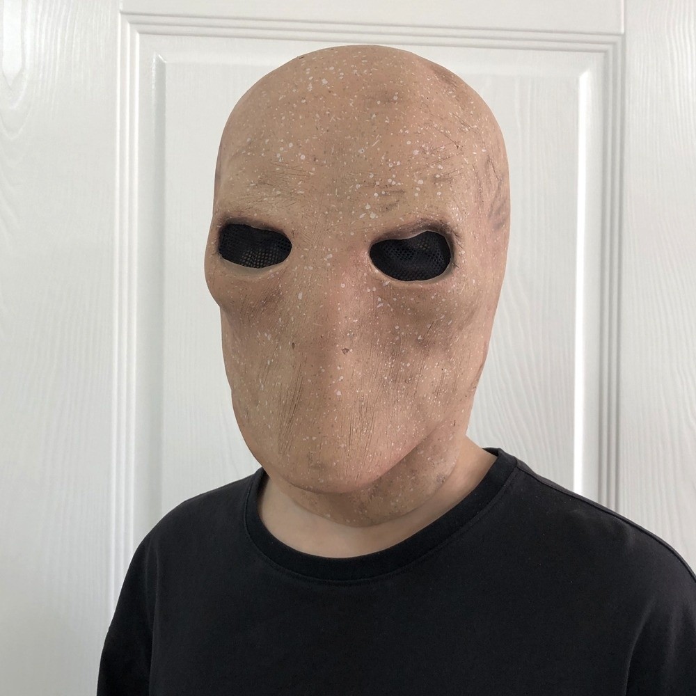Latex Alien Mask Realistic - Faceless Man Halloween Slenderman Mask Dress