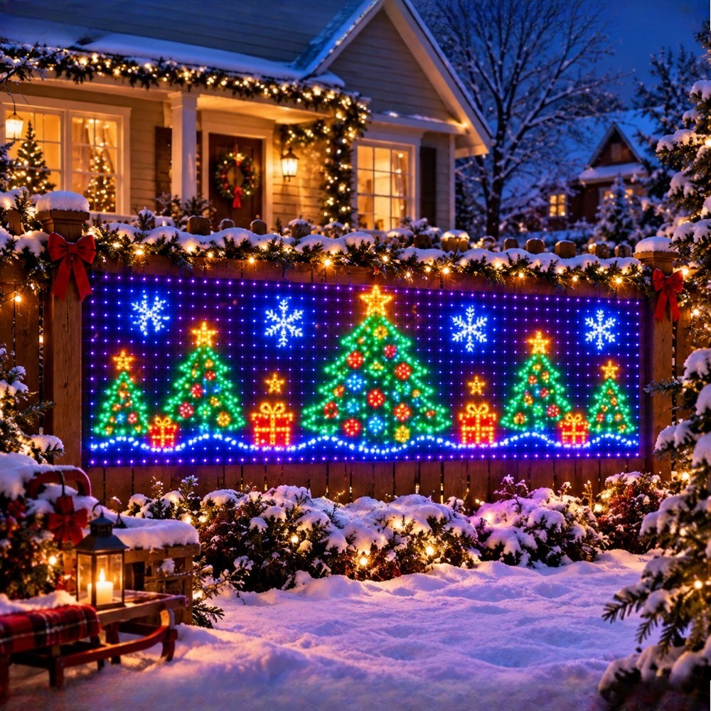 Novelty Gifts - Christmas Gift Pattern Net Lights Set