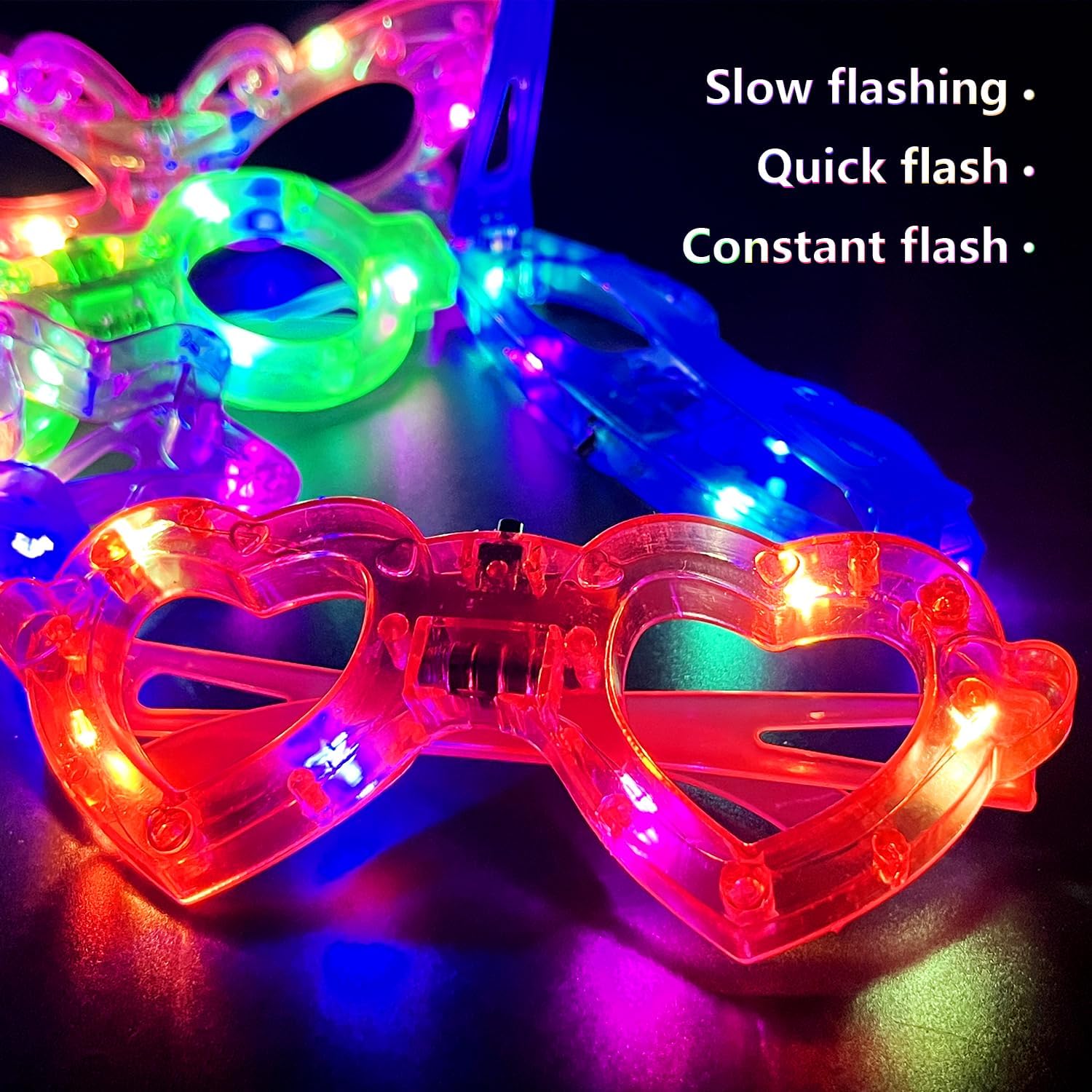 12pcs LED Light Up Glasses Glo - đánh giá và giá Glow In The Dark Party Glasses
