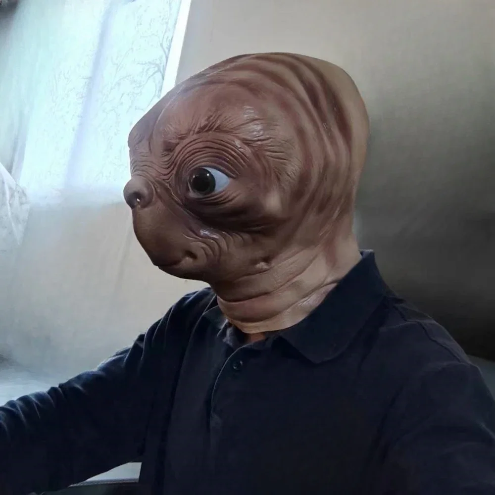 Realistic ET Alien Latex Mask  - đánh giá và giá Latex Alien Mask Realistic