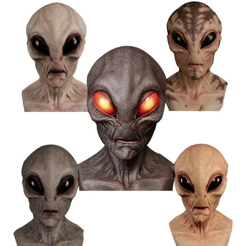 Hot Sale Halloween Costume Ali - đánh giá và giá Latex Alien Mask Realistic