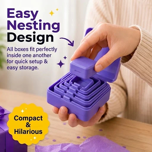 YGTITAN 3D Printed Nested Box  - đánh giá và giá Prank Toys