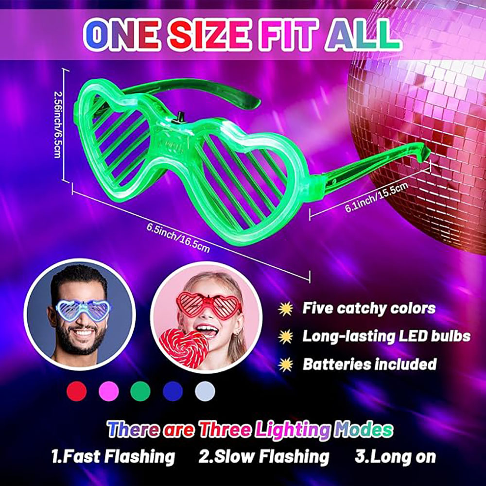 5/10/15/20/30 Pcs Led Neon Par - đánh giá và giá Glow In The Dark Party Glasses